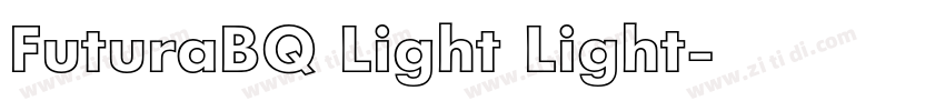 FuturaBQ Light Light字体转换